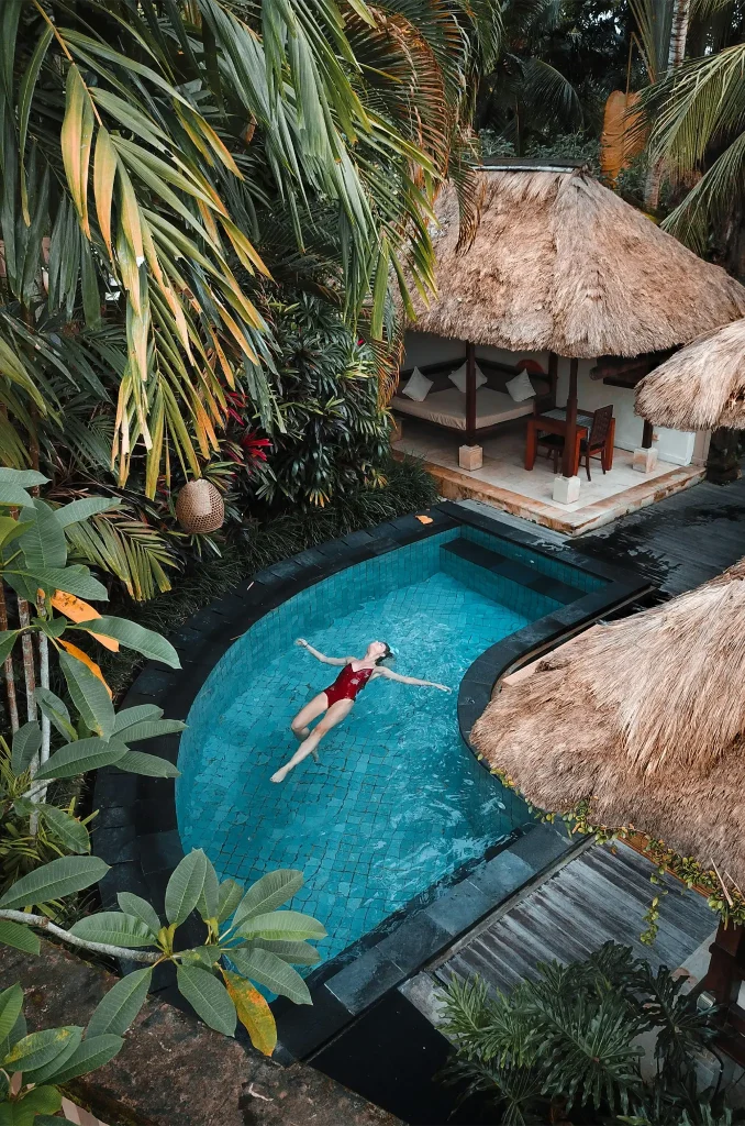 Woman Soaking on the Swimming Pool. Photo by Michael Block