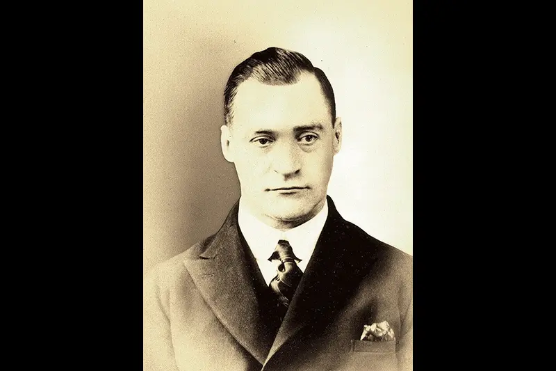 This undated photo shows Karl Juchheim, the German who introduced Baumkuchen to Japan. (Juchheim via AP)