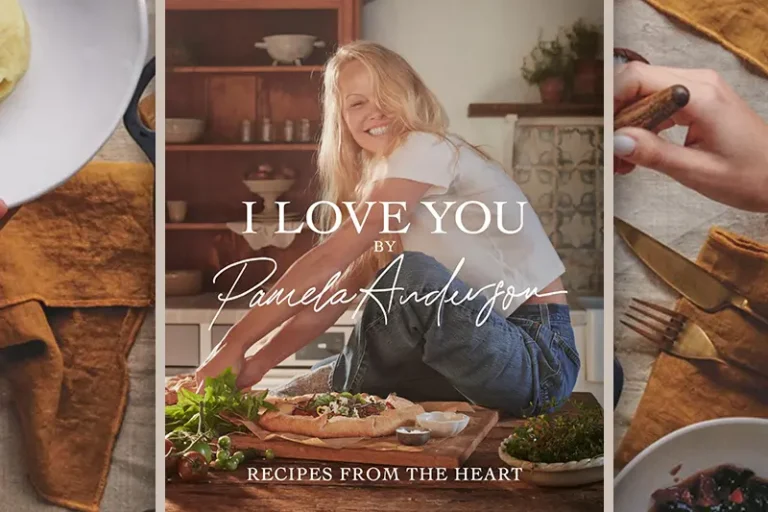 This image released by Voracious shows the cookbook “I Love You: Recipes from the Heart” by Pamela Anderson. (Voracious via AP)