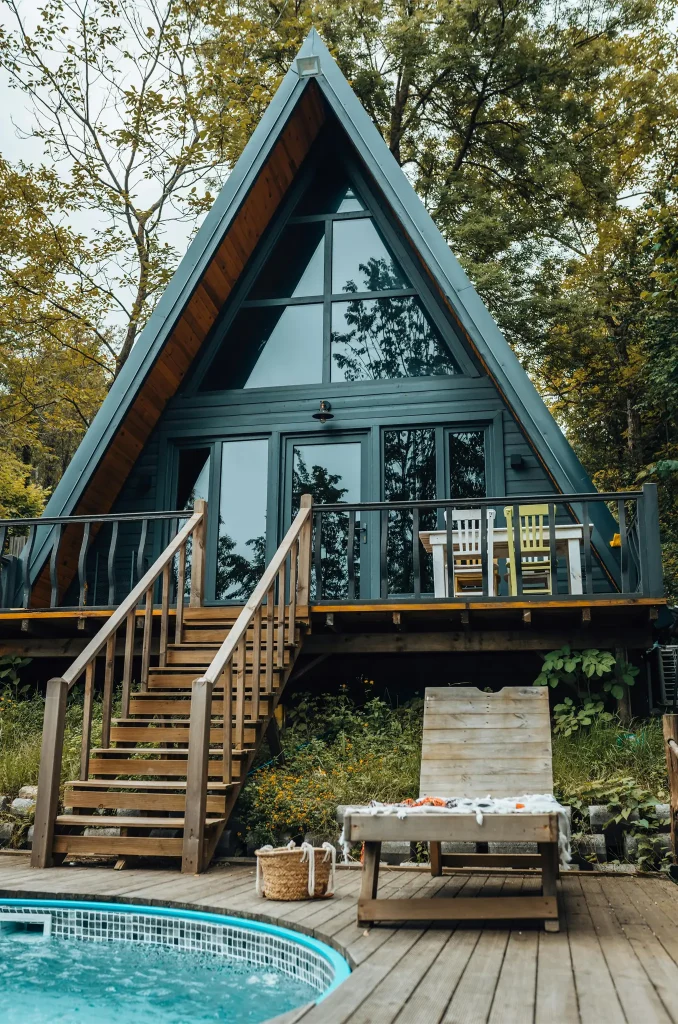 Luxury House with Pool in Forest. Photo by Musa Ortaç.