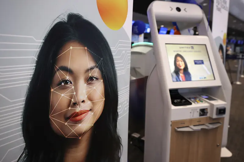 A view of the SITA Smart Path kiosk at San Francisco International Airport in San Francisco, California.