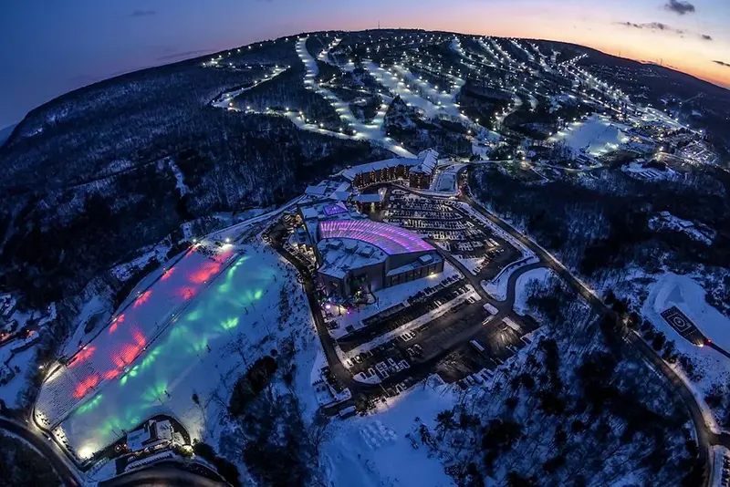 Ariel view of Camelback Resort. Photo courtesy camelbackresort.com