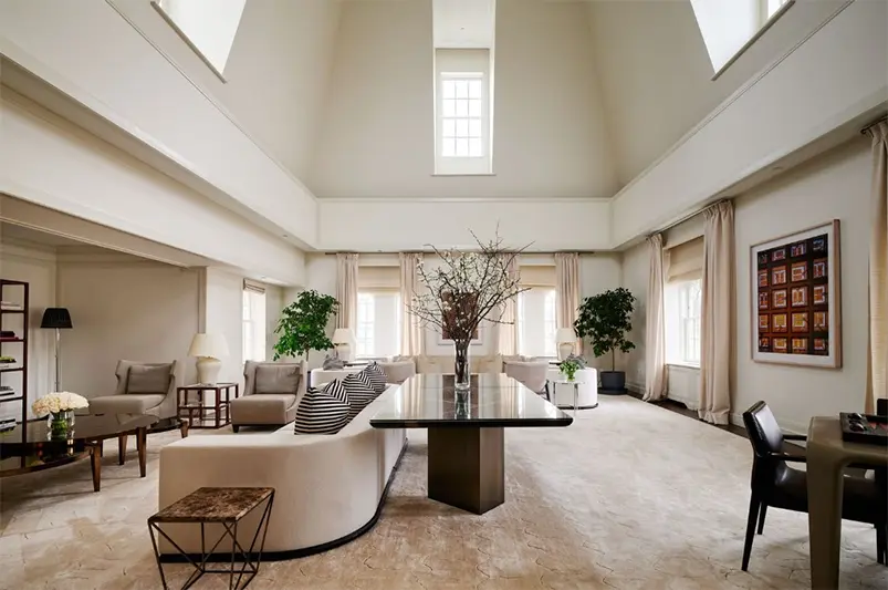 The Mark Hotel’s ravishing grand penthouse is the largest hotel penthouse suite in the USA at more than 10,000 square feet. Photo themarkhotel.com.