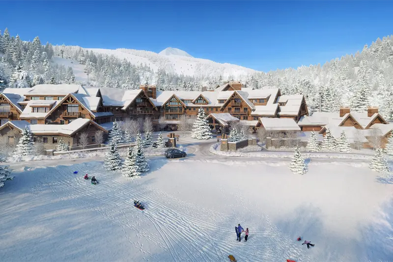 Montage Big Sky Resort, nestled in the heart of the Spanish Peaks mountain range. Photo courtesy montage.com.