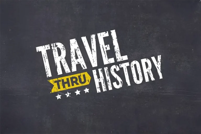 Branding logo for Travel Thru History on AWE